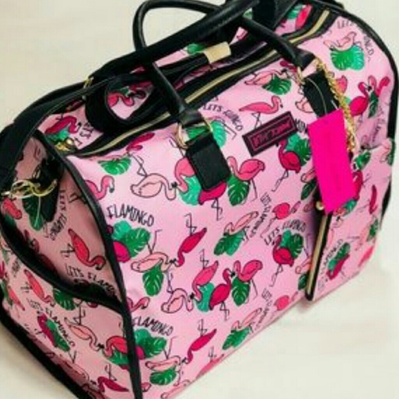 Betsey Johnson Bags Weekender Betsey Johnson Nwt Flamingo Poshmark